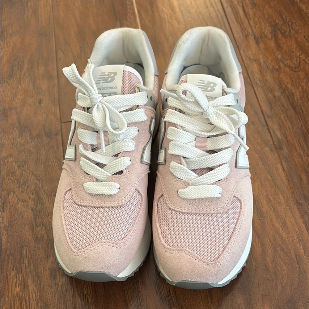 New Balance Pink, Gray and White Women’s Sneakers - Picture 4 of 7
